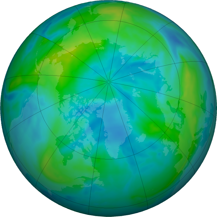 Arctic ozone map for 26 September 2022
